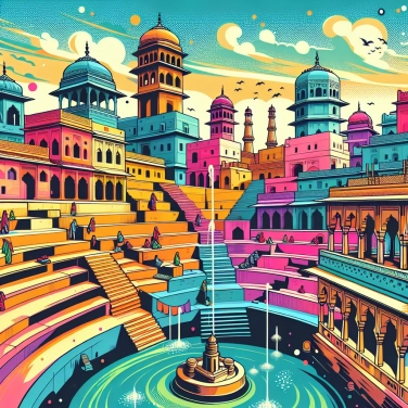 Explique por que a cidade de Abhaneri (na Índia) é conhecida pelo poço de degraus Chand Baori?