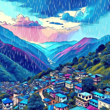 Explique por que a cidade de Cherrapunji (na Índia) registra precipitações fora do comum?