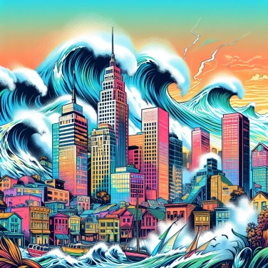 Explique por que a cidade de Crescent City (nos Estados Unidos) foi tão afetada por tantos tsunamis?