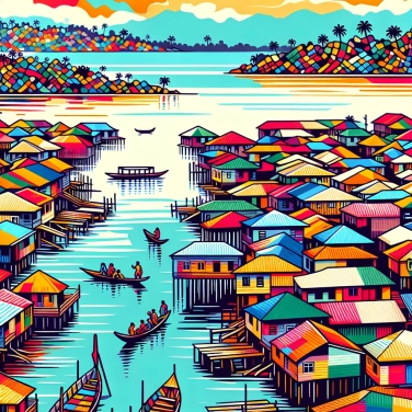 Explique por que a cidade de Ganvié (no Benin) é inteiramente construída em palafitas?