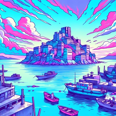 Explique por que a cidade de Hashima (no Japão) é chamada de «ilha-navio fantasma»?