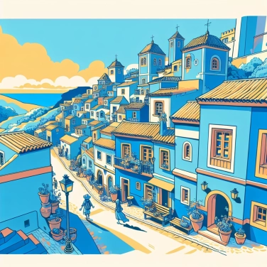 Explique por que a cidade de Juzcar (na Espanha) passou a se chamar «Aldeia dos Smurfs»?