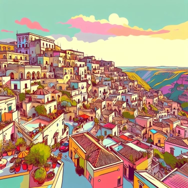Explique por que a cidade de Matera (na Itália) abriga habitações trogloditas?