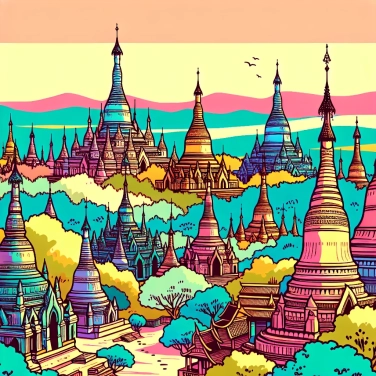 Explique por que a cidade de Mrauk U (em Myanmar) está repleta de antigas pagodes desconhecidas?