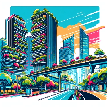 Explique por que a cidade de Singapura investe pesadamente na natureza na cidade?