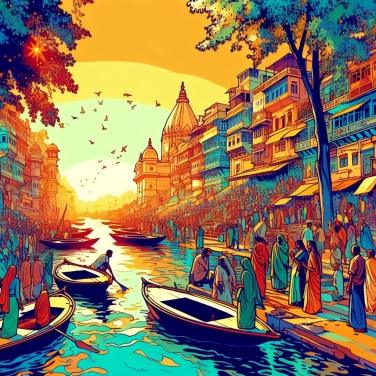 Explique por que a cidade de Varanasi (na Índia) é famosa por suas cremações às margens do rio Ganges?