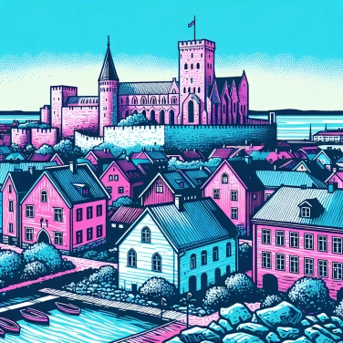Explique por que a cidade de Visby (na Suécia) ainda conserva um imponente muro medieval intacto?
