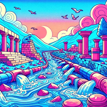 Explique por que a civilização minoica usava um sistema de esgoto sofisticado em Knossos?