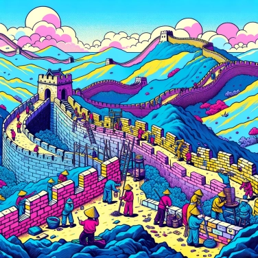 Explique por que a construção da Grande Muralha da China foi iniciada e como ela evoluiu ao longo do tempo?
