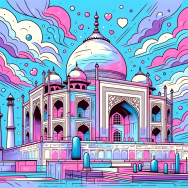 Explique por que a construção do Taj Mahal demorou tanto tempo?