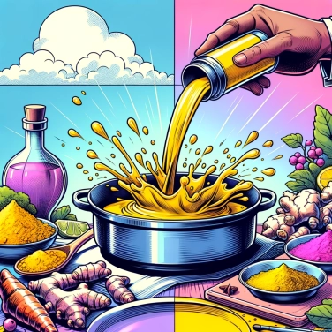 Explique por que a cúrcuma colore tão bem os alimentos?