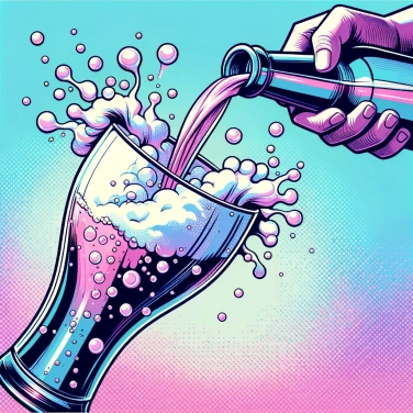 Explique por que a espuma se forma quando se despeja cerveja?