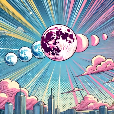 Explique por que a Lua se move a diferentes velocidades no céu?