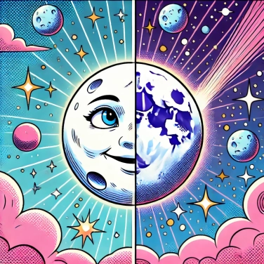 Explique por que a Lua tem sempre a mesma face oculta?
