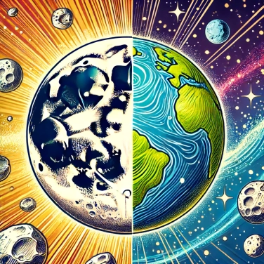 Explique por que a lua tem tantas crateras em comparação com a Terra?
