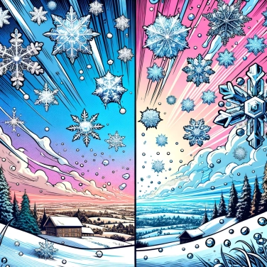 Explique por que a neve é branca e não transparente?