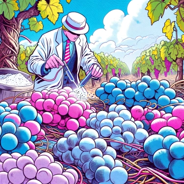 Explique por que a pele das uvas às vezes é empoeirada?