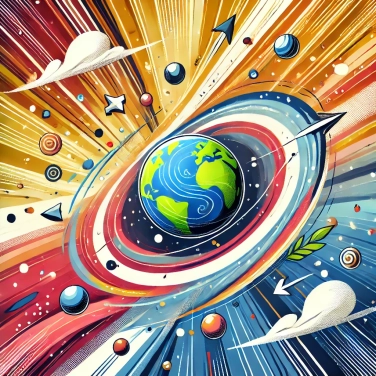 Explique por que a rotação da Terra está diminuindo lentamente com o tempo?