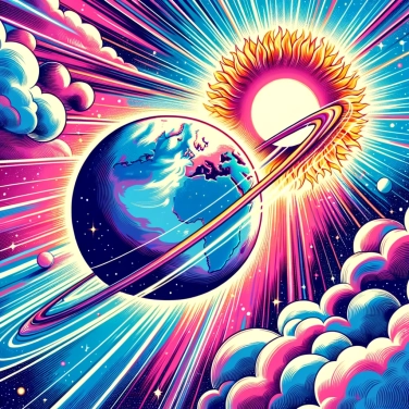 Explique por que a Terra gira em torno do Sol?