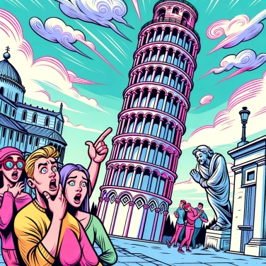 Explique por que a Torre de Pisa está inclinada?