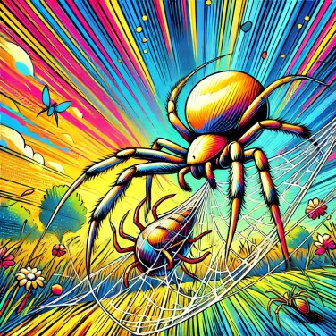 Explique por que algumas espécies de aranhas enrolam sua presa em seda antes de consumi-la?