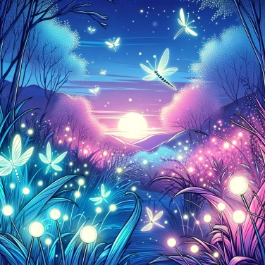 Explique por que algumas espécies de insetos se iluminam à noite?