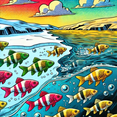 Explique por que algumas espécies de peixes migram para águas mais quentes no inverno?