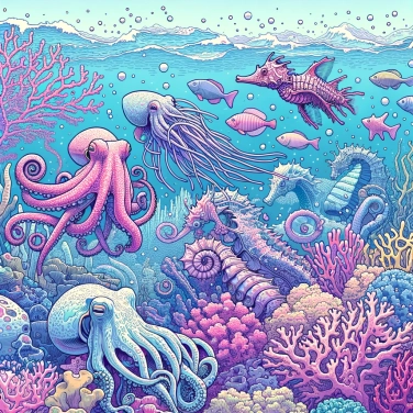 Explique por que algumas espécies marinhas têm capacidades de camuflagem tão impressionantes?