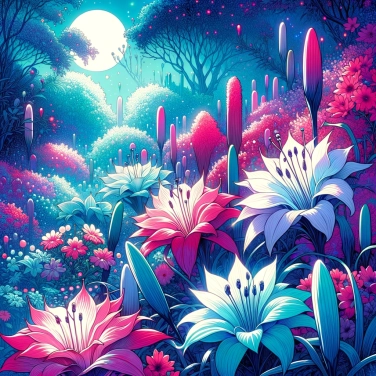 Explique por que algumas flores só se abrem à noite?