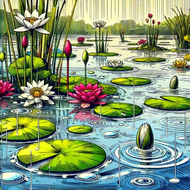 Explique por que algumas plantas aquáticas flutuam na superfície da água?