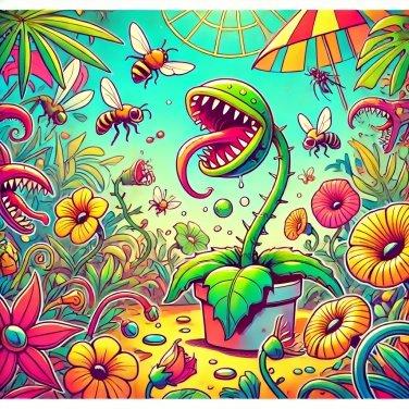 Explique por que algumas plantas carnívoras atraem insetos com odores doces?