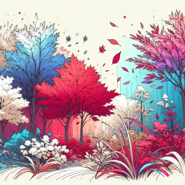 Explique por que algumas plantas têm folhas coloridas no outono?