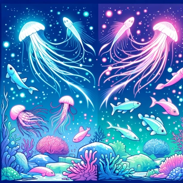 Explique por que alguns animais marinhos produzem luz?