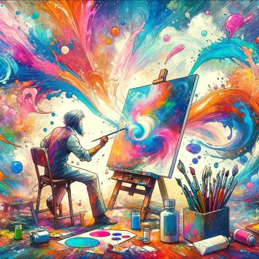 Explique por que alguns artistas utilizam cores vibrantes em suas obras?