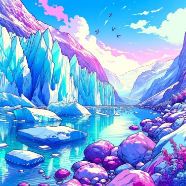 Explique por que alguns glaciares parecem azuis?