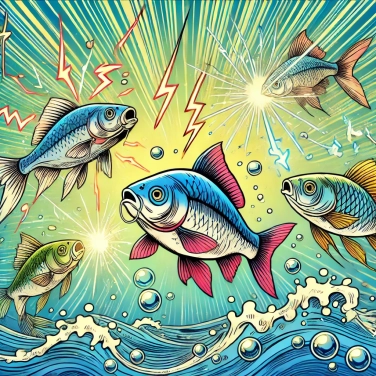 Explique por que alguns peixes emitem descargas elétricas?