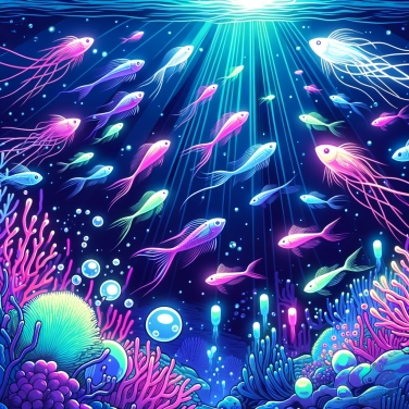 Explique por que alguns peixes podem produzir luz nas profundezas marinhas?