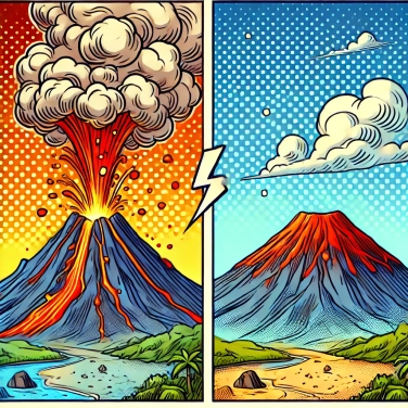 Explique por que alguns vulcões estão ativos enquanto outros estão adormecidos?