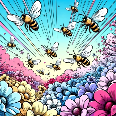 Explique por que as abelhas coletam néctar, polinizam as flores ao mesmo tempo?