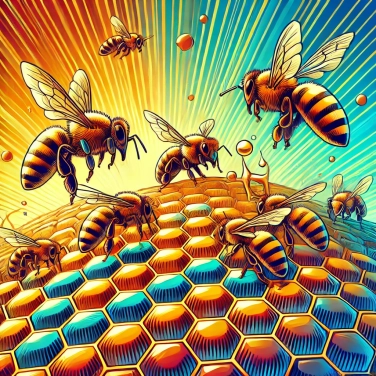 Explique por que as abelhas utilizam hexágonos para construir suas colmeias?