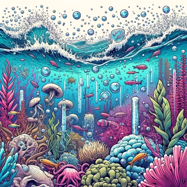 Explique por que as algas marinhas são uma fonte importante de oxigénio no oceano?