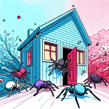 Explique por que as aranhas entram nas casas?