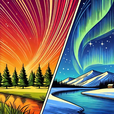 Explique por que as auroras boreais não são visíveis durante todo o ano?