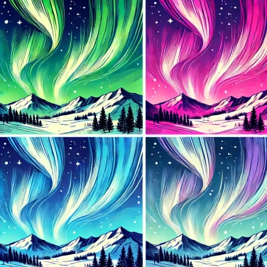 Explique por que as auroras boreais têm cores diferentes?