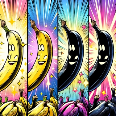 Explique por que as bananas ficam pretas à medida que envelhecem?