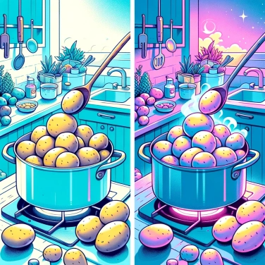 Explique por que as batatas ficam moles quando são cozinhadas?