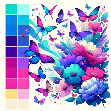 Explique por que as borboletas são atraídas pelas cores vivas das flores?