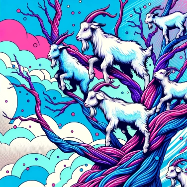 Explique por que as cabras sobem em árvores em algumas regiões do mundo?