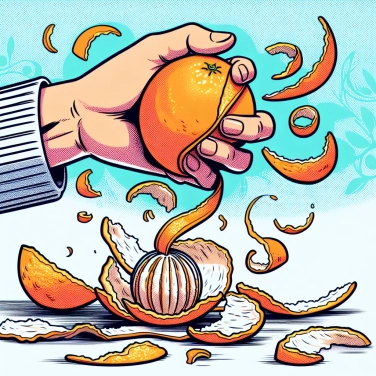 Explique por que as cascas de laranja deixam um perfume persistente nos dedos?