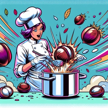 Explique por que as castanhas se racham ao cozinhar?